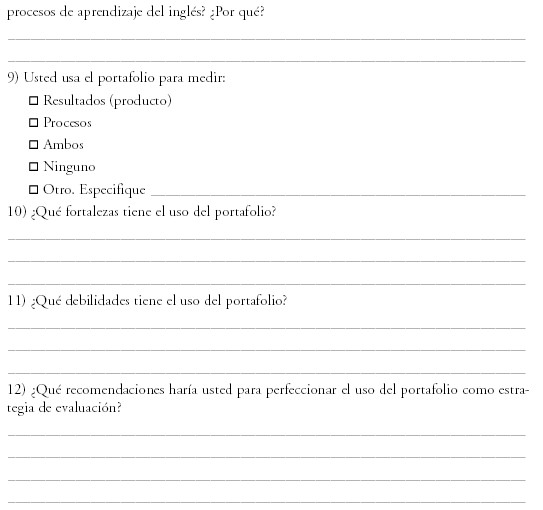 El Portafolio Estrategia Para Evaluar La Produccion Escrita En Ingles Por Parte De Estudiantes Universitarios