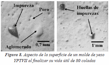 Datación para moldes de bivalva de yeso