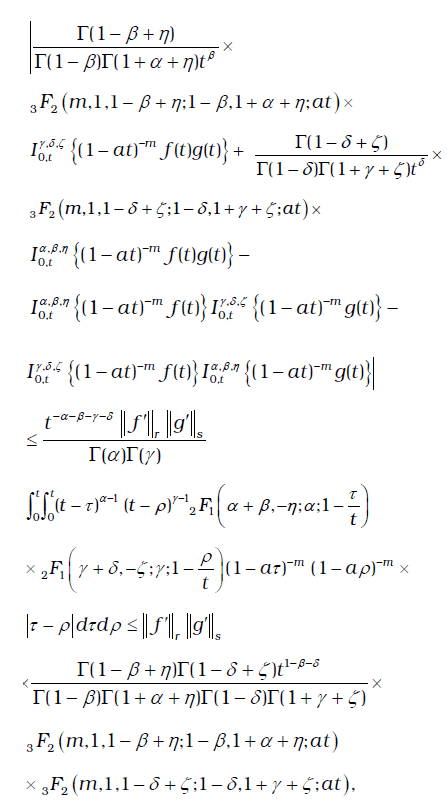 Ciertas Desigualdades Integrales Fraccionales Que Involucran La Funcion Hipergeometrica De Gauss